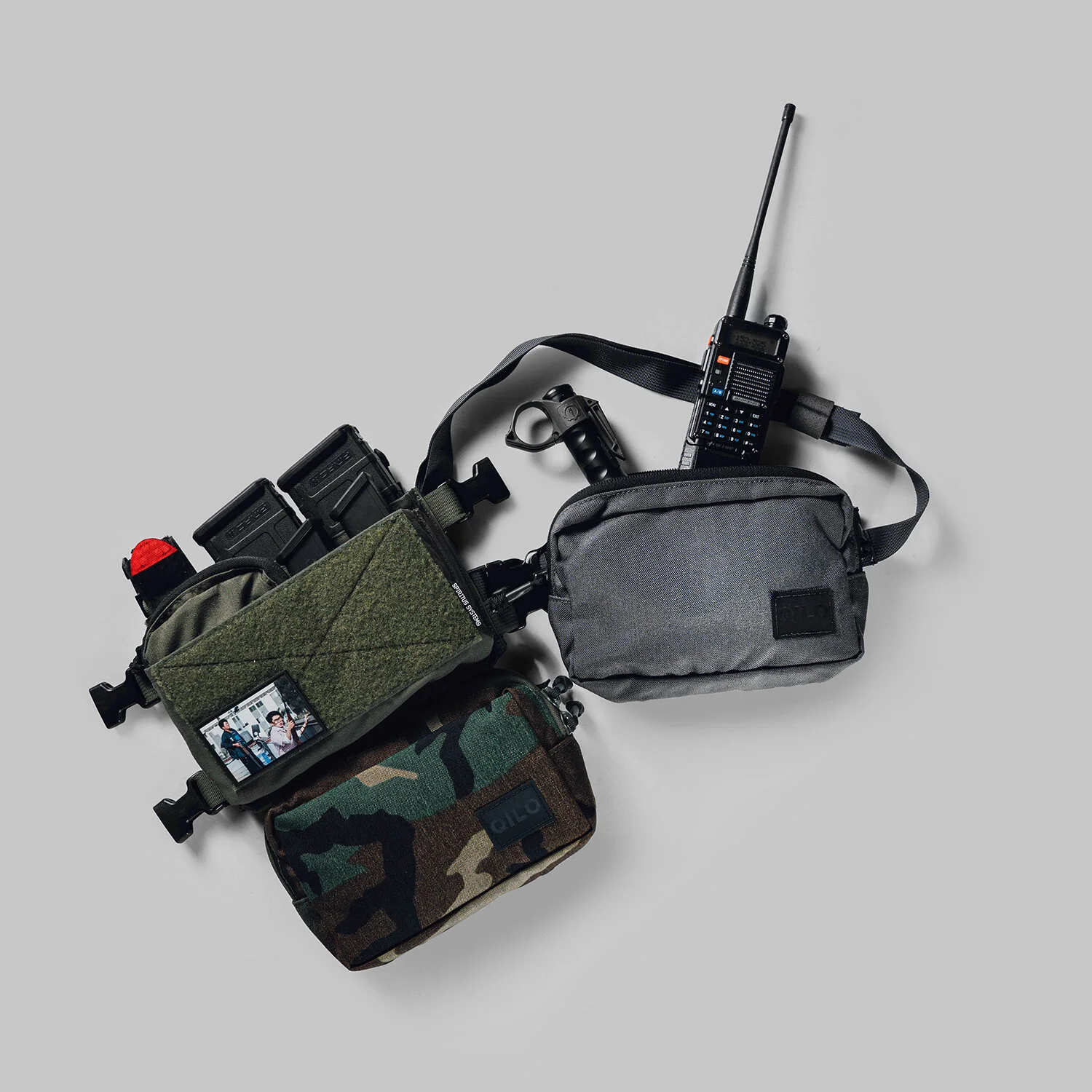 個人装備 QILO TACTICAL waist bag QILO Tactical Prison Wallet ドロップポーチ / ウエストポーチ